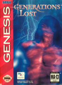Generations Lost Sega Genesis  box art